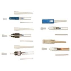 Tempo Communications LCOM4-SOC-12 | LC/PC Splice-On Connectors, Aqua Boot, 900um, 10G OM4, 12 Pack