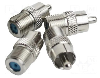 Tempo Communications PA9719 | Adapter, CATV "F" Female to RCA Male, 10 Pack
