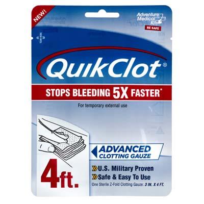 Tender Corporation 5020-0026 | QuikClot Advanced Clotting Gauze, 3 in x 48 in