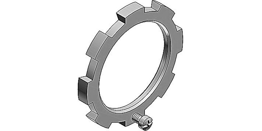 Thomas & Betts 113-TB | Bonding Lock Nut, Malleable Iron/Steel, For Conduit Type IMC, Rigid Conduit, 3 in. NPT