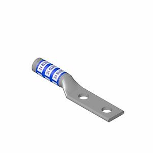 Thomas & Betts 256-30695-1225 | Compression Lug, Long Barrel, Blue Color Code, Copper Conductor, 6 AWG, 24, Copper, 2 Hole