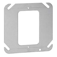 Thomas & Betts 52 C 0 | Outlet Box Cover, Gray, Galvanized Steel, Blank, Square