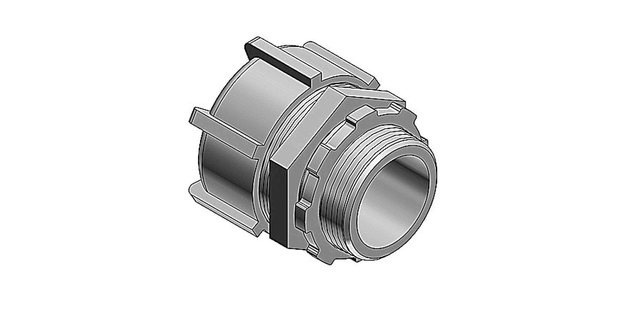 Thomas & Betts 5235 | Liquid Tight Connector, 1-1/4 in., Steel, Non-Insulated