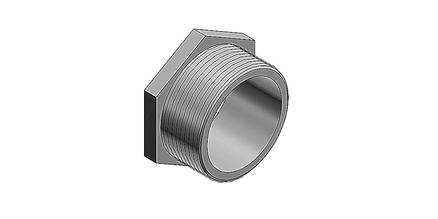 Thomas & Betts 846 | Chase Conduit Nipple, 1-1/2 in. Trade Size, Chase Nipple, Malleable Iron, Threaded