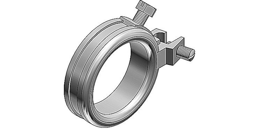 Thomas & Betts BG350-14-20 | Conduit Grounding Bushing, Malleable Iron, Insulated, Threadless Set-Screw, Trade Size 3-1/2 in.