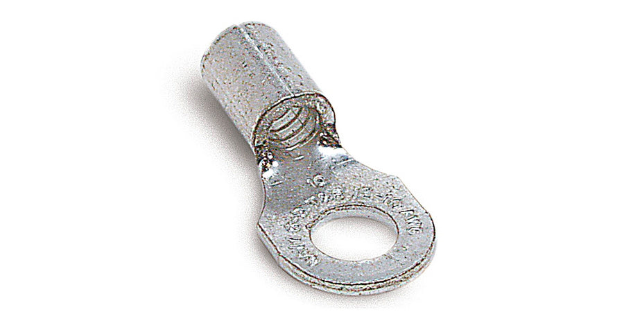 Thomas & Betts C10-516 | Ring Terminal, 12 AWG Minimum, 10 AWG Maximum, Non-Insulated, Copper