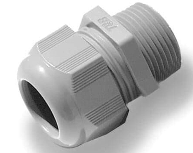 Thomas & Betts CC-NPT-12-G | Cable Gland, Nylon Body, 1/2 in., 0.551 in., Straight, NPT Thread