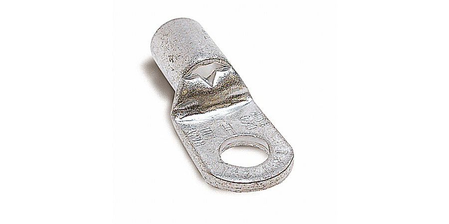 Thomas & Betts D975 | Ring Terminal, 1/2 in. Stud, 8 AWG Maximum, Non-Insulated, Copper, Tin-Plated Contact