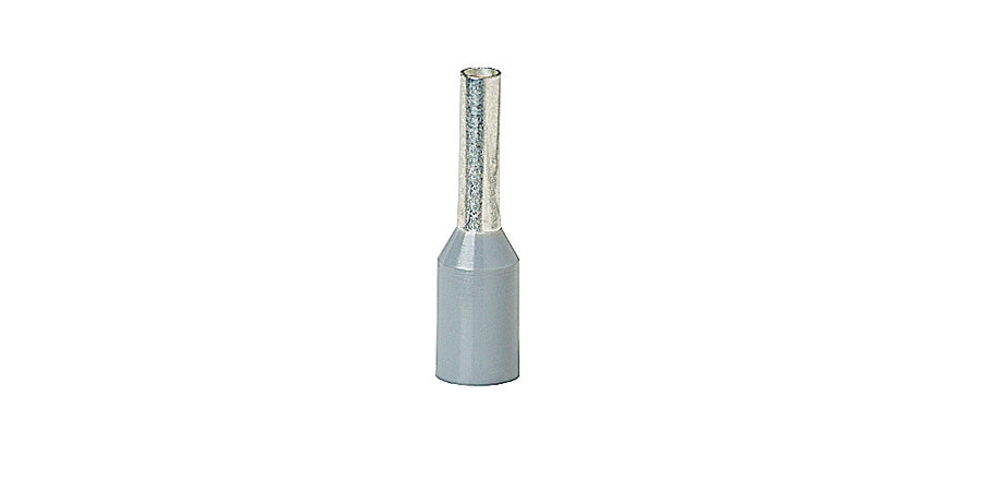 Thomas & Betts F4004 | Ferrule, 26 AWG, Polypropylene Insulation, Gray, Copper, Tin-Plated, 0.236 in., 0.031 in., 0.413 in.