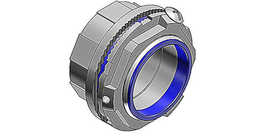 Thomas & Betts H300GR-TB | Conduit Grounding Hub, For Rigid/IMC Conduit, 3 in., Threaded, Zinc Plated, UL, CSA