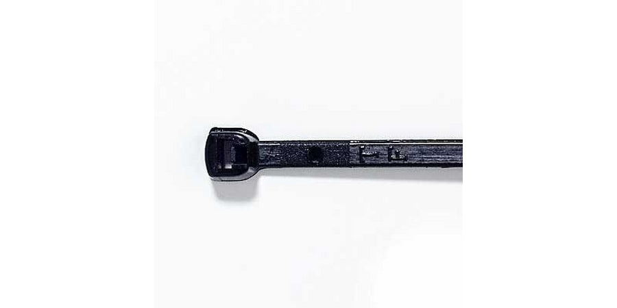 Thomas & Betts L-14-40-0-C | Cable Tie, Black, Nylon 6.6, Tensile Strength 40 lb. (178N), Bundle Diameter - Maximum 4 in.