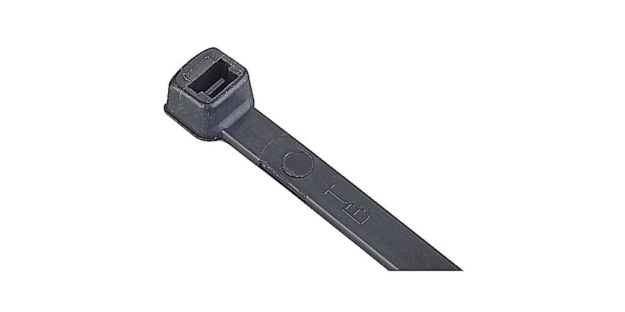 Thomas & Betts L-8-40-0-C | Cable Tie, Black, Nylon 6.6, Tensile Strength 40 lb. (178N), Bundle Diameter - Maximum 2 in.
