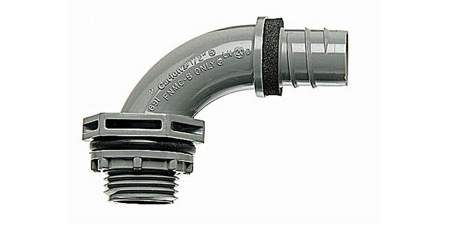 Thomas & Betts LN20DA | Liquidtight Fittings, 1/2 in., Non-Metallic, Gray, 90°