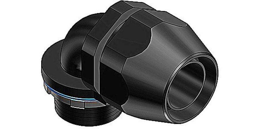 Thomas & Betts LT9150P | Bullet Connector, MNPT, 90 Degree, Non-Metallic; Thermoplastic, Trade Size 1/2 in.