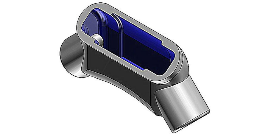 Thomas & Betts LU27 | Conduit Body, Form 7, 2 Hub, LU, Iron, Trade Size 3/4 in.