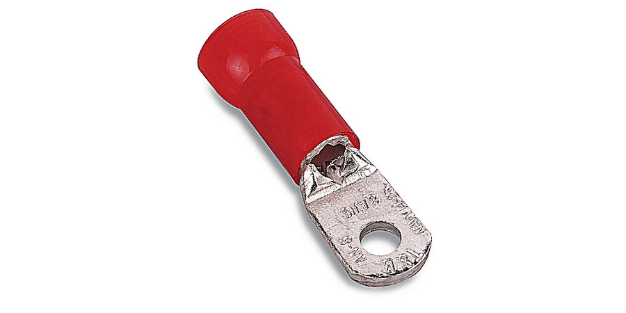 Thomas & Betts RG9731 | Insulated Ring Terminal, Red, Copper, 2.07 in., 600V, Wire Size - Maximum 2N A