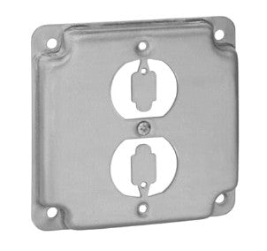 Thomas & Betts RS 12 | Box Cover, Flush Receptacle, Steel, Receptacle, Square