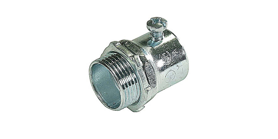 Thomas & Betts TC125A | Conduit Connector, Set Screw, Straight, Steel, Trade Size 1-1/2 in., Non-Insulated