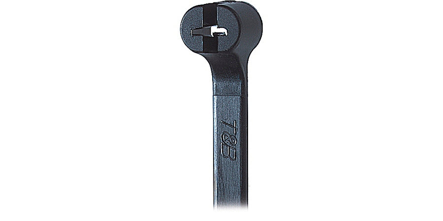 Thomas & Betts TY23MX | Cable Tie, Black, Length 3.6 in., Nylon; Polyamide 6.6, Tensile Strength 18 lb.