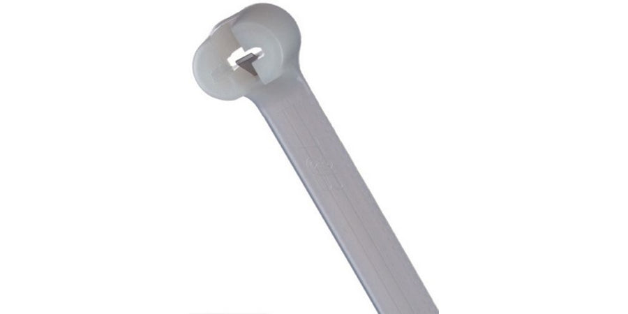 Thomas & Betts TY24M | Cable Tie, Length 14.4 in., Natural, Nylon; Polyamide 6.6, Tensile Strength 29 lb.