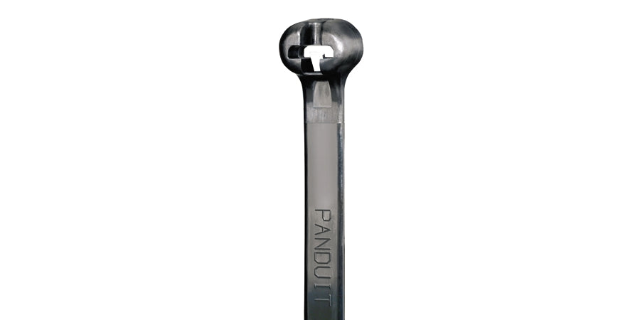 Thomas & Betts TY24MX | Cable Tie, Length 5.4 in., Black, Nylon; Polyamide 6.6, Tensile Strength 40 lb.