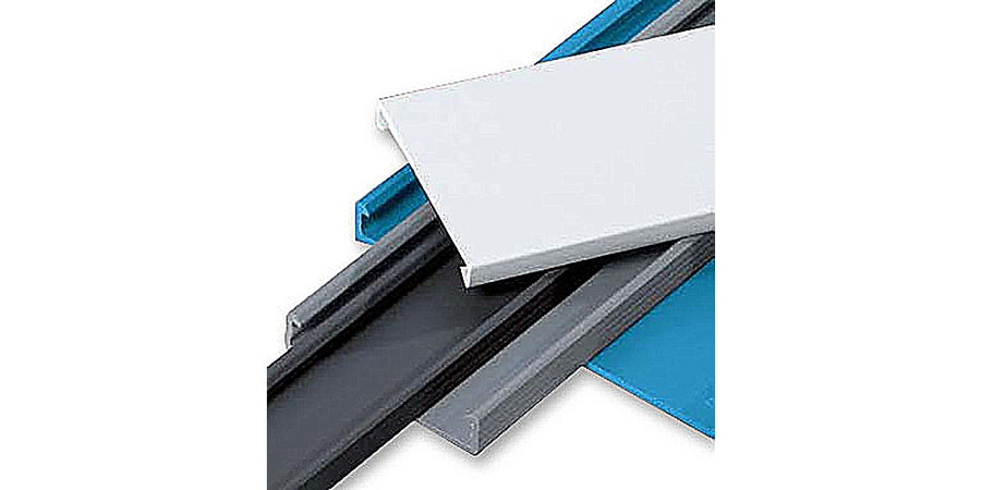 Thomas & Betts TY4CPG6 | Duct Cover, 4.25 in. (107.95mm) Width, 6 in. (152.4mm) Length, Rigid PVC, Gray