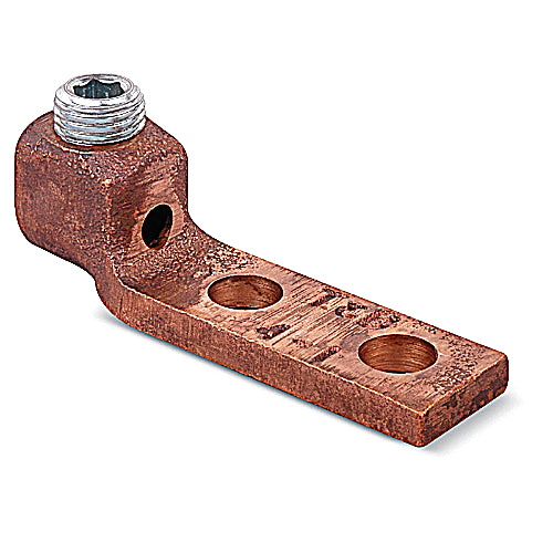 Thomas & Betts 32211 | 2 Hole Lug 2/0 - 4/0 AWG 1/2" Stud 1 3/4" Copper