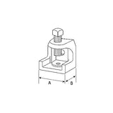 Thomas & Betts 503 SC | Steel City Conduit Beam Clamp, Malleable Iron, 1 in. Jaw Opening, 1/2-13 in.