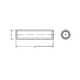 Thomas & Betts 54518 | Copper Two-Way Splice Connector, Standard Barrel, Wire Size 500 kcmil, Tin Plated, Die Code 87, Brown