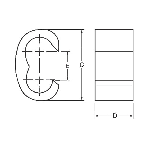 Thomas & Betts 54760 | Copper C-tap, Wire Range Main: 2/0-250, Branch 4/0-8, Plain Finish, Die Code 87H, Die Color Code Brown, Number Of Crimps 2
