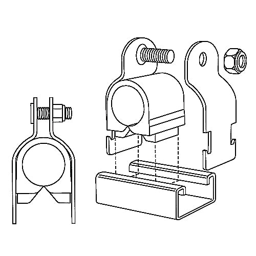 Thomas & Betts A716 1 3/4 | Tubing 2-Piece Cushion Clamp, 3/4 in.