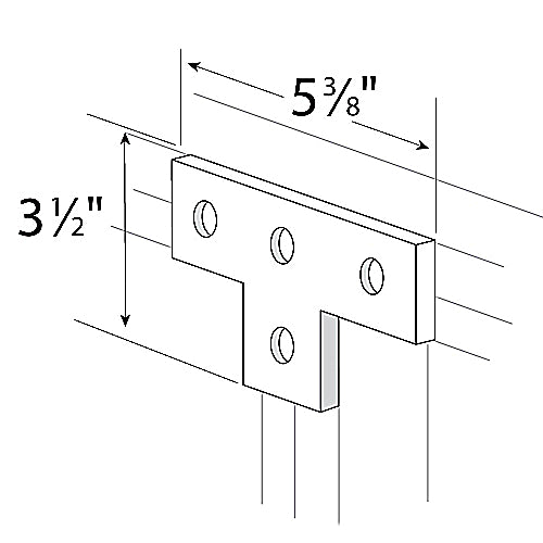 Thomas & Betts AB220 EG | Superstrut Steel T-Bracket With Electrogalvanized Finish