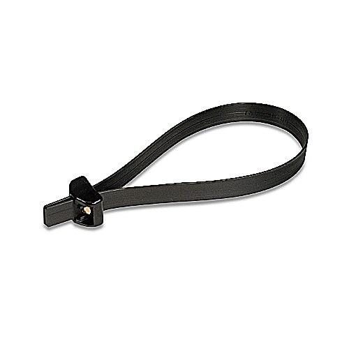 Thomas & Betts CSS-100 | Deltec, Cable Tie, Double-Locking Head, Acetel, 250 lb. Strength, 0.06 in. Thick, Black, 0.5 W x 10 in. L