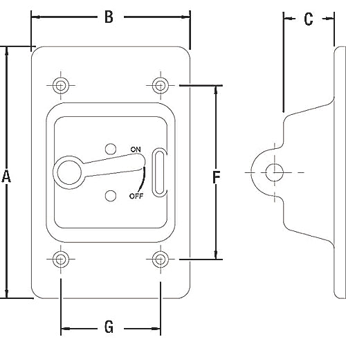 Thomas & Betts E98TSCN | Non-Metallic Box or Device-Mount Weatherproof Toggle Switch Cover