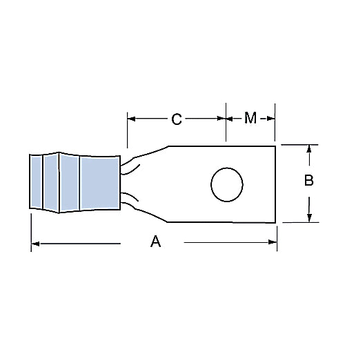 Thomas & Betts RB484 | Rectangle Ring Terminal