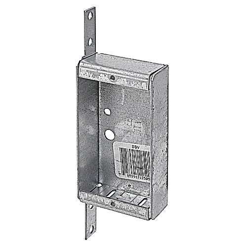 Thomas & Betts SSV | Non-Gangable Switch Box, 6.5 Cubic", 3-3/4" X 2" X 1" Deep. 2 Pry-outs One End Knockouts