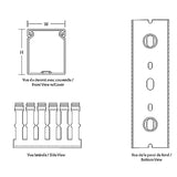 Thomas & Betts TYD1X2NPG6 | Wiring Duct Narrow Slot, 1 In X 2", Gray PVC