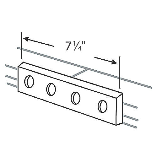 Thomas & Betts X207 EG | Superstrut Electrogalvanized Steel Flat Splice Plate