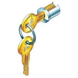 Timberline C100LP-100T-14A | Lock Plug 100T Key Code Polished Nickel, for D300KY Key Blank, 25 each per Case