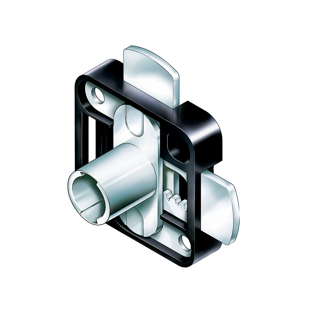 Timberline C255CB | Double Door Lock, Zinc-Plated, Black Nylon, 3/4 in Cylinder, 180° Rotation, Surface Mount