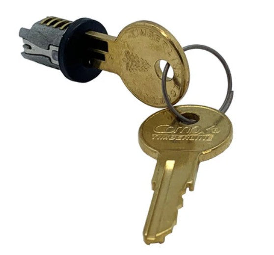 Timberline C300LP-108T-19 | Lock Plug, D300KY Key Blank, US19 Flat Black Finish, Keyed Alike, 21/32 in. W