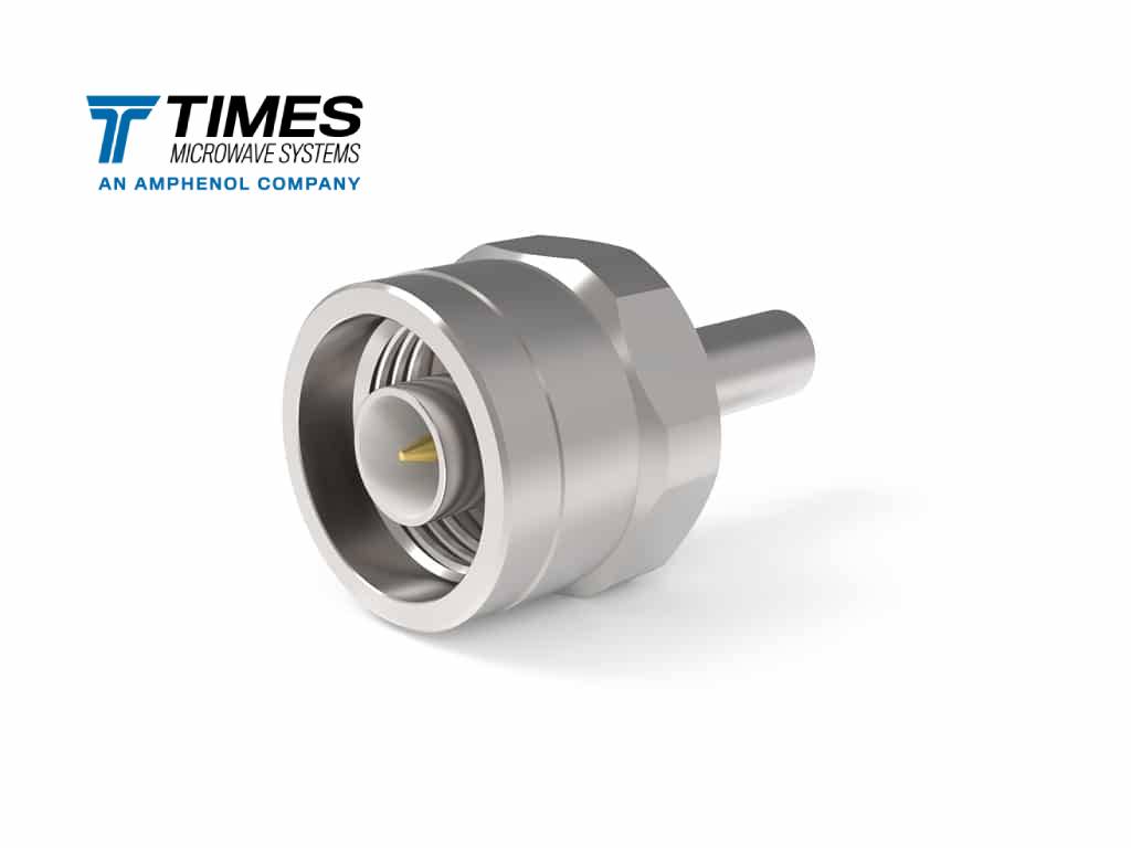 Times Microwave EZ-195-NMH-X | N-male plug crimp connector, non-solder pin, no braid trim