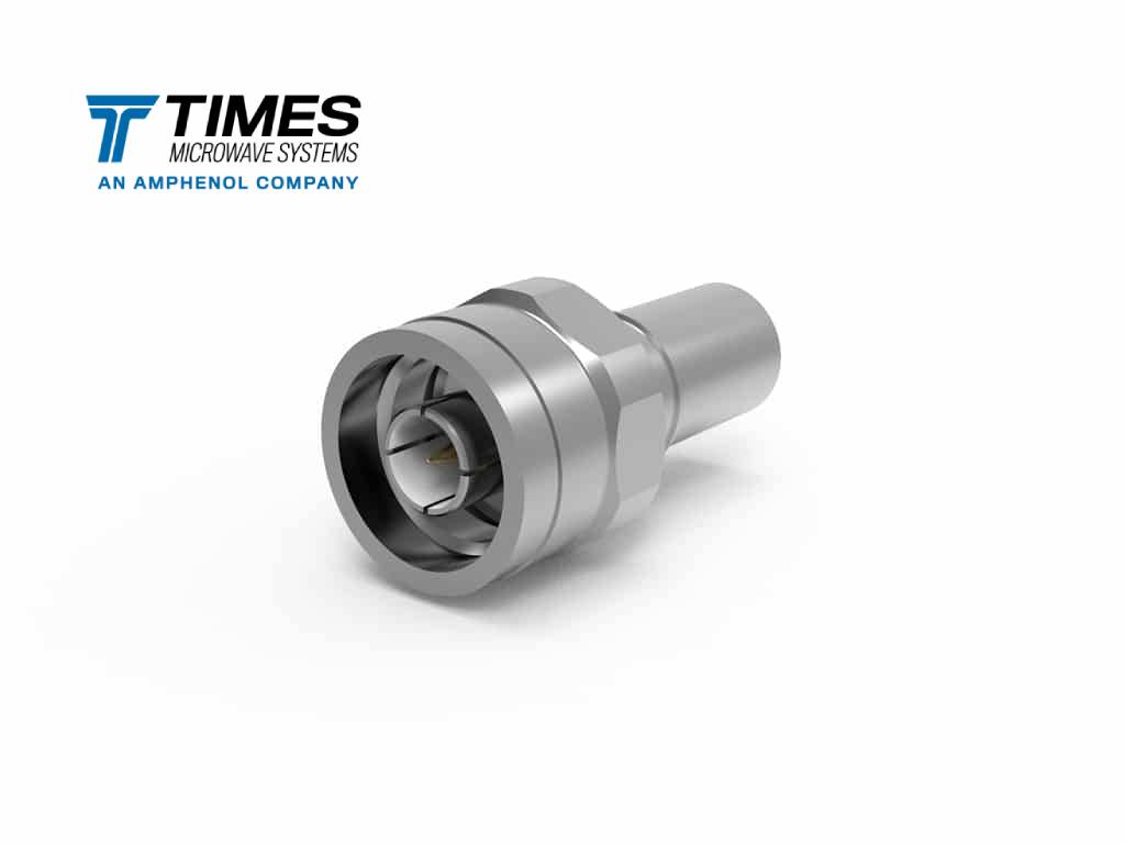 Times Microwave EZ-400-NMH-PL-X | Straight Connector, N-Type Male Connector, Spring FingeCrimp Termination, 50