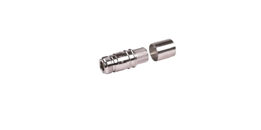 Times Microwave EZ-600-NF-X | N-Female jack crimp connector, non solder pin