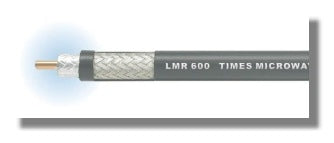 Times Microwave LMR-600-75 | Communication Cable, Braid, Foil, Black, 0.59 in. OD, 75 Ohm