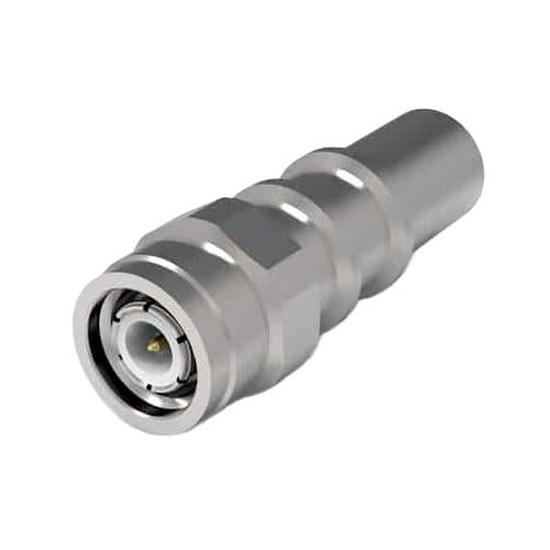 Times Microwave TC-400-TM-X | Coaxial Connector, Male Pin Plug Connector, Silver, 6GHz