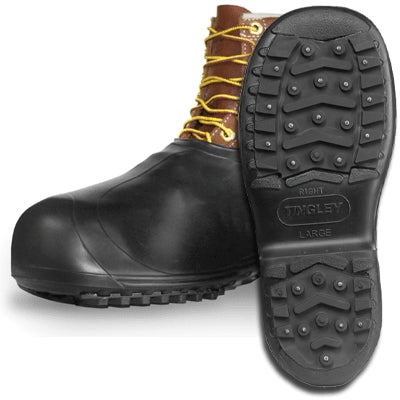 Tingley Rubber Corporation 1350.MD | Tingley Winter-Tuff Ice Traction Overshoes Black, Medium, Size 8 - 9.5