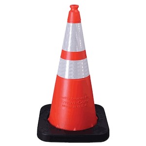 TrafFix Devices 16028-HIWB-7 | Traffic Cone, 28 in, 7 lb, Reflective Collar, Orange