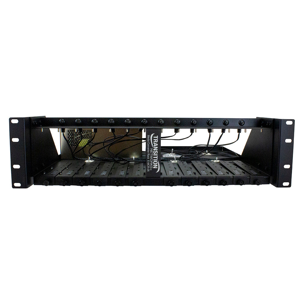 Lantronix E-MCR-05-NA | 12-slot Media Converter Rack