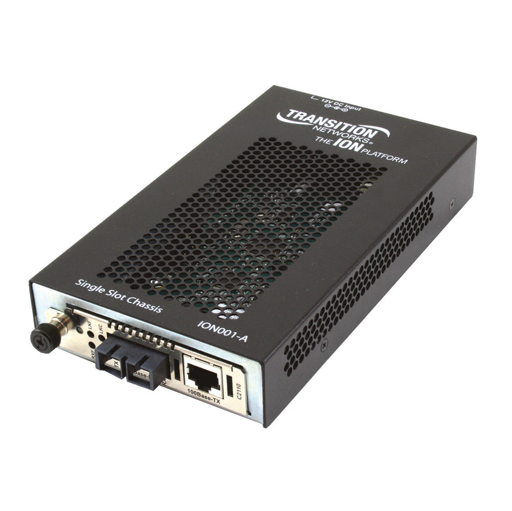 Lantronix ION001-A-LA | 1-slot Chassis, For The Ion Platform, External Ac/dc Power Supply Included, 12 Volt Dc, 0.5 Amp Unregulated, La